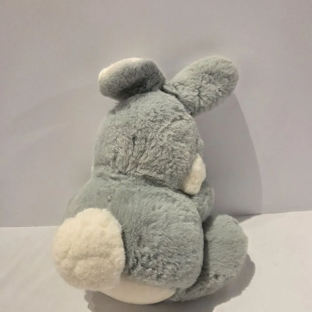 Maison Blanche Mr Bingle Bunny 12” Plush Stuffed Animal Gray Rabbit 80s Vintage
